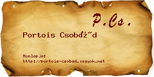 Portois Csobád névjegykártya